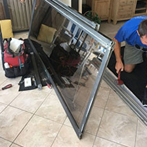 sliding glass door frame repair Guadalupe